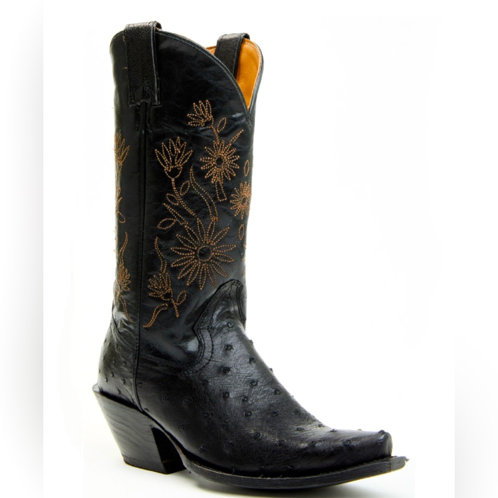 SHYANNE WOMEN'S DAISIE EXOTIC FULL QUILL OSTRICH WESTERN BOOTS - SNIP TOE